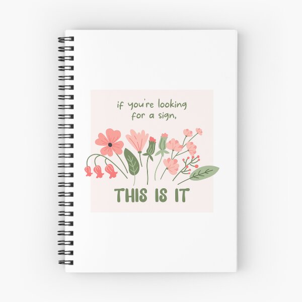 Item preview, If you're looking for a sign this is it, Floral Positive Quote, inspirational phrase designed and sold by CHERRY--SHOP.