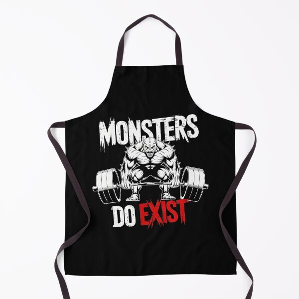 Item preview, Monsters Do Exist Gym Horror Quote Gothic designed and sold by eliramaison.
