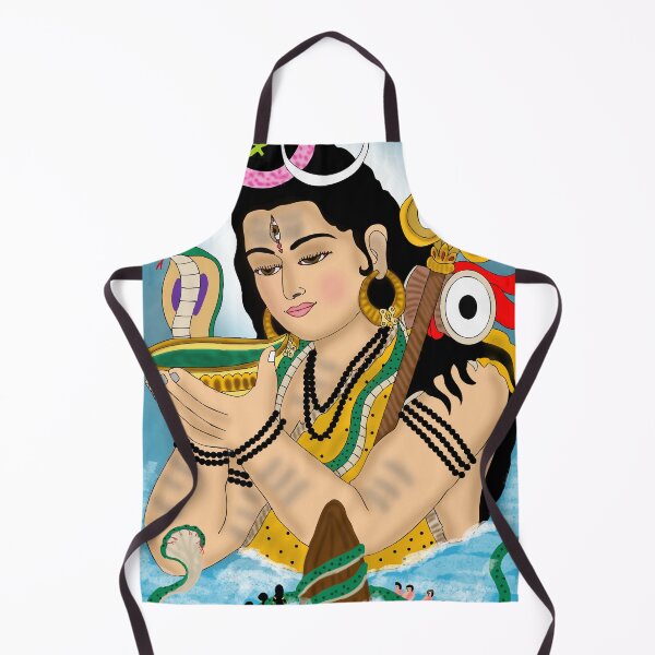 Item preview, Shiva Divine Artwork – Cosmic Hindu God Meditation Illustration designed and sold by Harshit_Digital_Arts.