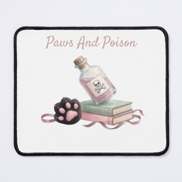 Item preview, Paws And Poison — Cozy Mystery Cat Paw Apothecary Tee designed and sold by kosimazaki.