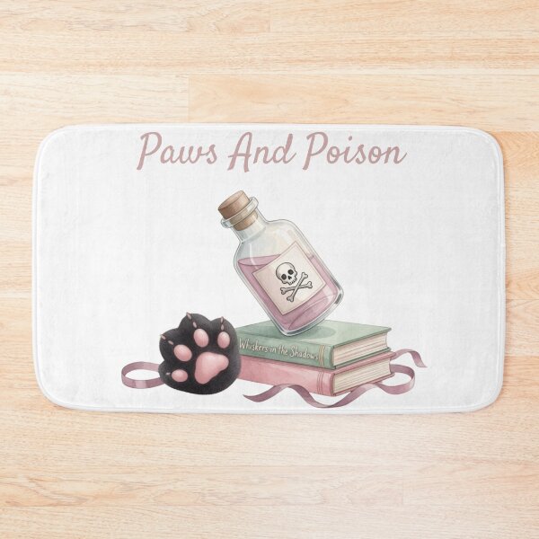 Item preview, Paws And Poison — Cozy Mystery Cat Paw Apothecary Tee designed and sold by kosimazaki.