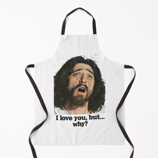 Item preview, I Love You But Why Crying Realistic Jesus Meme designed and sold by Piotrek0001.