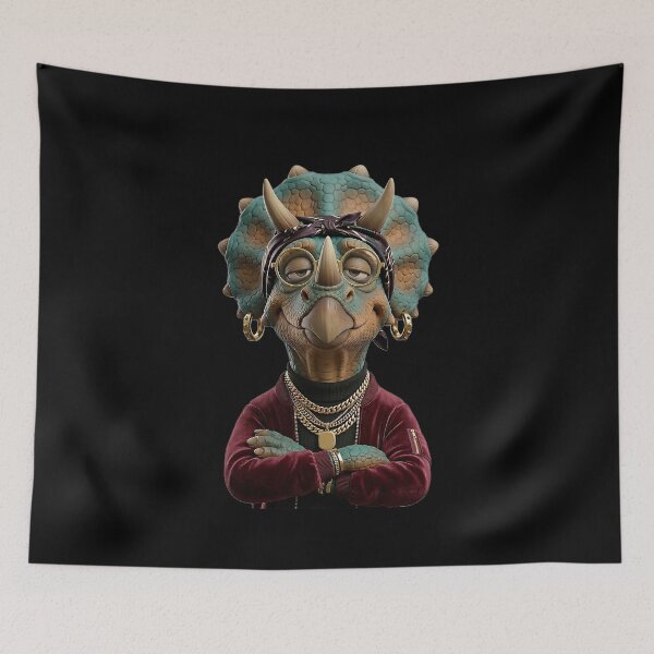 Item preview, Chill Triceratops Street Boss Gold Swagger designed and sold by TheCalmEdit.