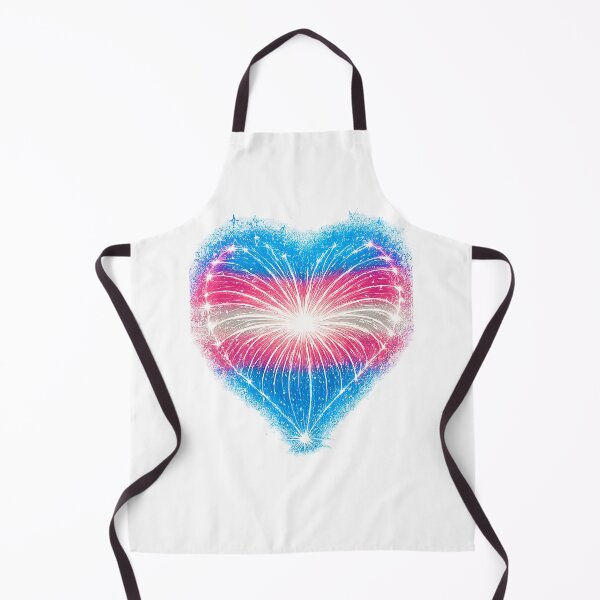 Item preview, HEART ON FIRE – STREAKS OF PRIDE ⚡✨ – LOVE BURST EDITION - TRANS PRIDE HEART - any backgrounds designed and sold by WheelieGdArt.
