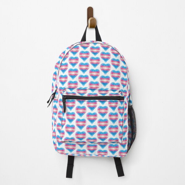 Item preview, HEART ON FIRE – STREAKS OF PRIDE ⚡✨ – LOVE BURST EDITION - TRANS PRIDE HEART - any backgrounds designed and sold by WheelieGdArt.