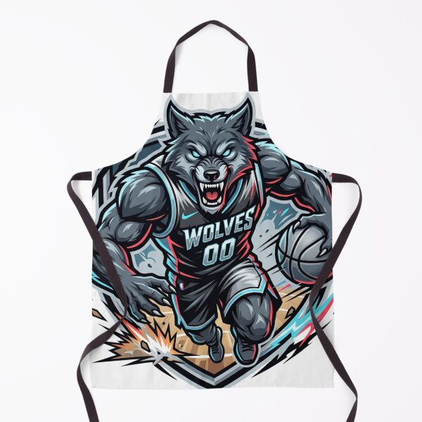 Item preview, Angry Wolf Basketball Player Sports Mascot Logo designed and sold by Pandora´s Box.
