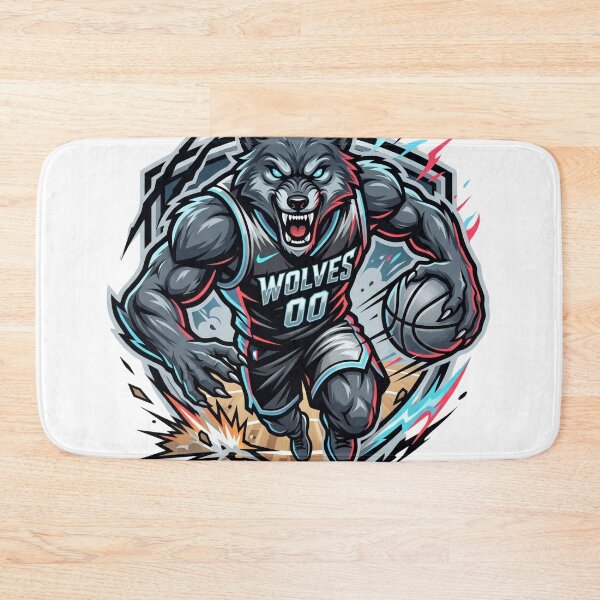 Item preview, Angry Wolf Basketball Player Sports Mascot Logo designed and sold by Pandora´s Box.
