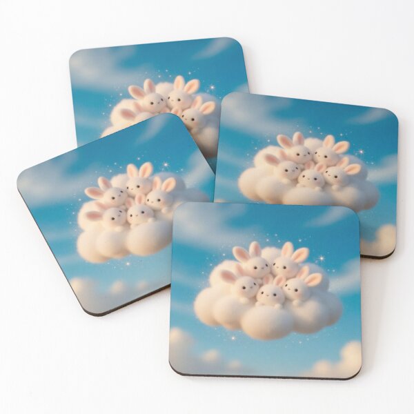 Item preview, Blue Sky and Rabbit Clouds designed and sold by RisingSun7199.