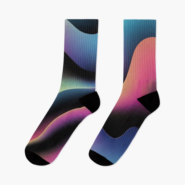 Item preview, Abstract Fluid Waves Glitch Art Aesthetic T-Shirt | Modern Colorful Design designed and sold by Thompika.