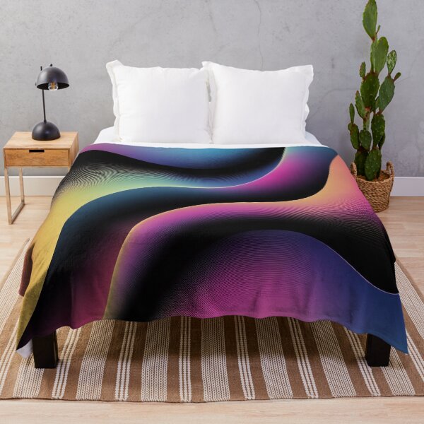 Item preview, Abstract Fluid Waves Glitch Art Aesthetic T-Shirt | Modern Colorful Design designed and sold by Thompika.