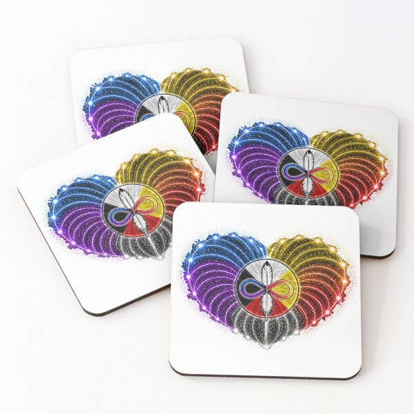 Item preview, HEART ON FIRE – STREAKS OF PRIDE ⚡✨ – LOVE BURST EDITION - Two-Spirit - 2S - Pride HEART - any background designed and sold by WheelieGdArt.