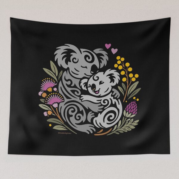 Item preview, Bush Mother & Joey | Modern Australiana Slate Edition designed and sold by LMIdesigns.
