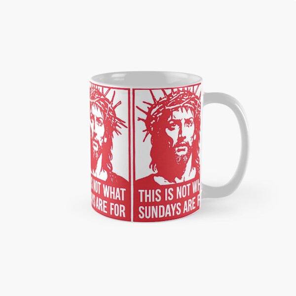 Item preview, Not What Sundays Are For Red Stencil Jesus designed and sold by Piotrek0001.