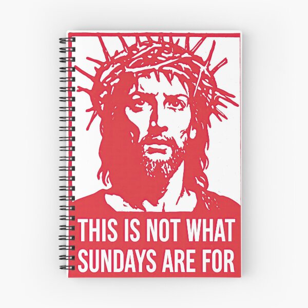 Item preview, Not What Sundays Are For Red Stencil Jesus designed and sold by Piotrek0001.