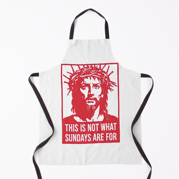Item preview, Not What Sundays Are For Red Stencil Jesus designed and sold by Piotrek0001.