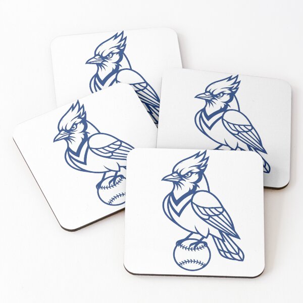 Item preview, Blue Jay Baseball Mascot Outline Logo designed and sold by Pandora´s Box.