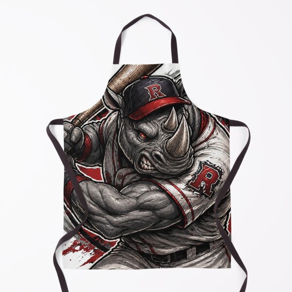 Item preview, Angry Rhino Baseball Batter Sports Mascot designed and sold by Pandora´s Box.