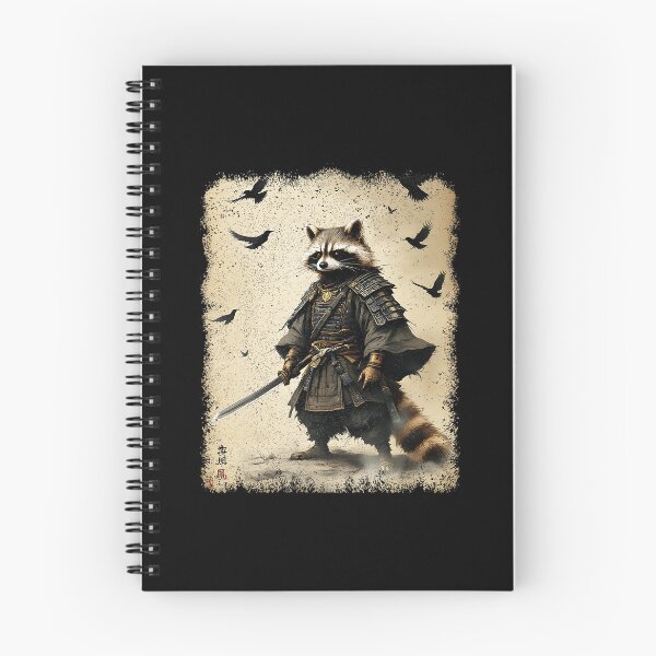 Item preview, Samurai Raccoon Warrior Japanese Style Illustration designed and sold by titanlevi.