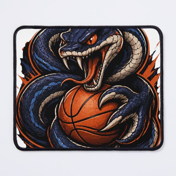 Item preview, Mamba Snake Coiled Around Basketball Mascot designed and sold by Pandora´s Box.