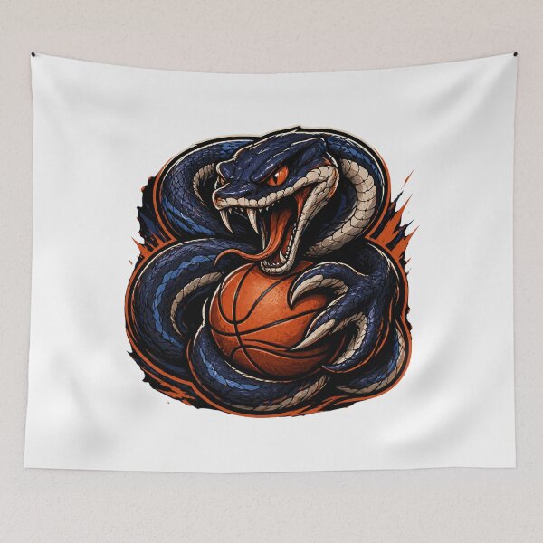 Item preview, Mamba Snake Coiled Around Basketball Mascot designed and sold by Pandora´s Box.