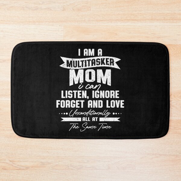 Item preview, I Am A Multitasker Mom Funny Quote Typography designed and sold by zamiokaline.