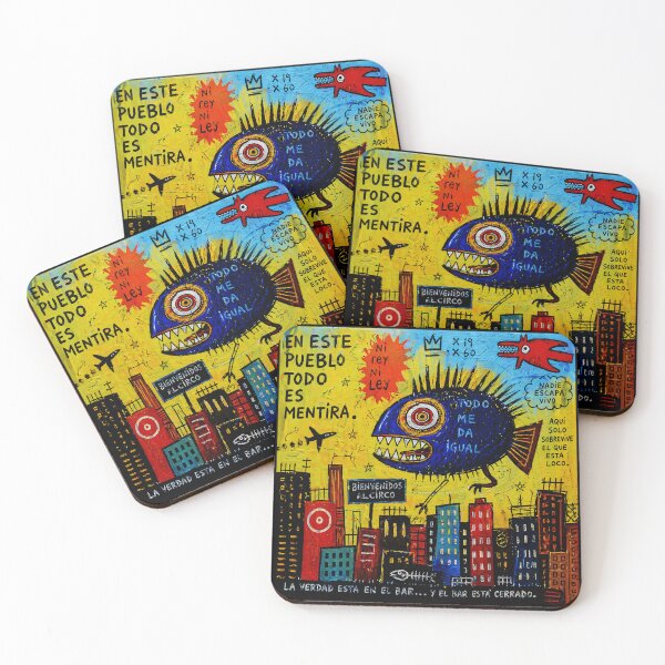 Item preview, Todo Es Mentira Ciudad Pez Surrealista Ilustración designed and sold by Modaozushi216.