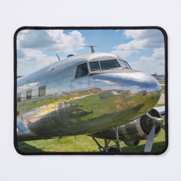 Item preview, Douglas DC-3 on Runway Yard – Classic Vintage Aircraft Wall Art Print designed and sold by BlareBlare.