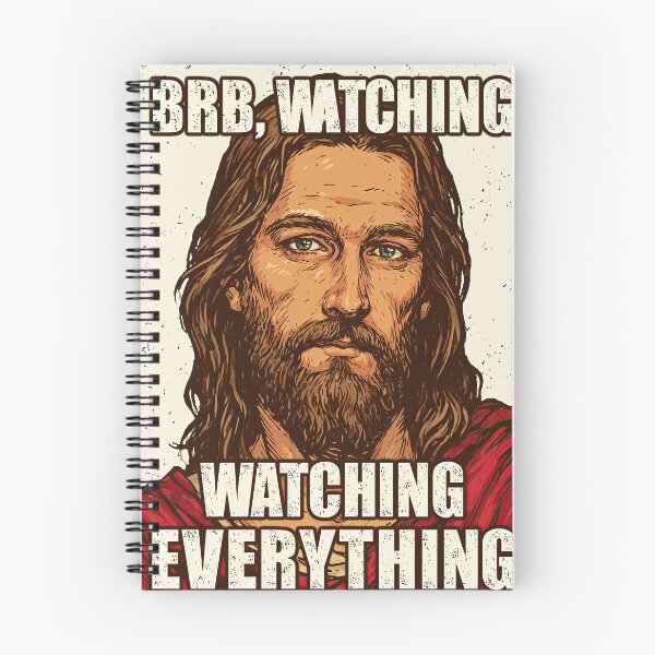 Item preview, BRB Watching Everything Jesus Red Shirt Meme designed and sold by Piotrek0001.