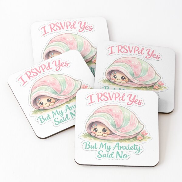 Item preview, I RSVPd Yes But My Anxiety Said No Funny Snail Sarcastic Introvert Sticker Gift designed and sold by irfanshikh.