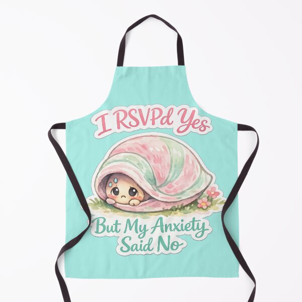 Item preview, I RSVPd Yes But My Anxiety Said No Funny Snail Sarcastic Introvert Sticker Gift designed and sold by irfanshikh.