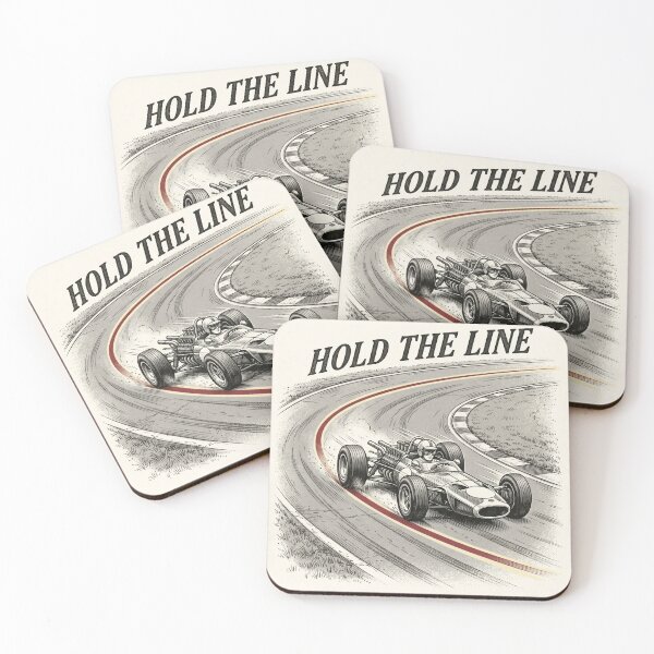Item preview, Vintage Racing Hold The Line Motivational T-Shirt designed and sold by MaynyStudio.