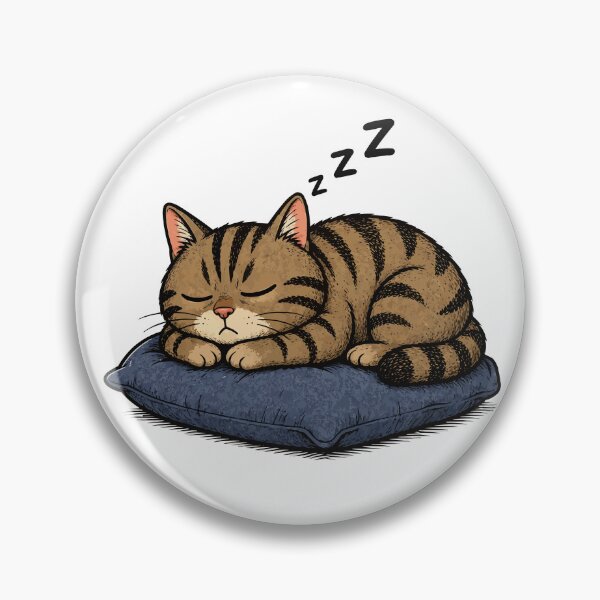 Item preview, Willi the Cat – Sleeping Tabby Cartoon Cat designed and sold by Mh-ARTWORX.
