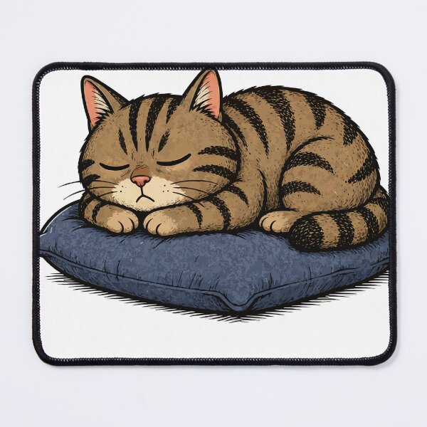 Item preview, Willi the Cat – Sleeping Tabby Cartoon Cat designed and sold by Mh-ARTWORX.