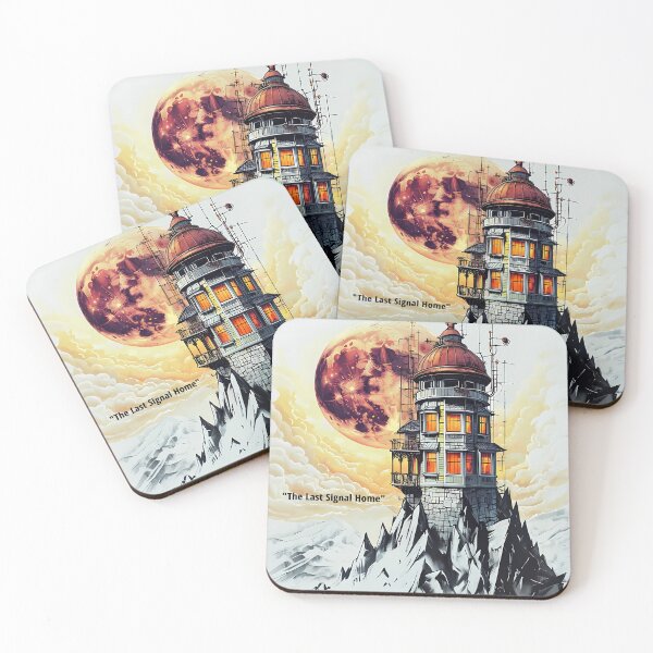 Item preview, The Last Signal Home - Steampunk Mountain Observatory designed and sold by Modern Nest Art.