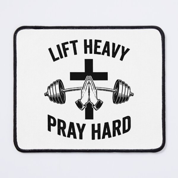 Item preview, Lift Heavy Pray Hard Gym Faith  designed and sold by eliramaison.