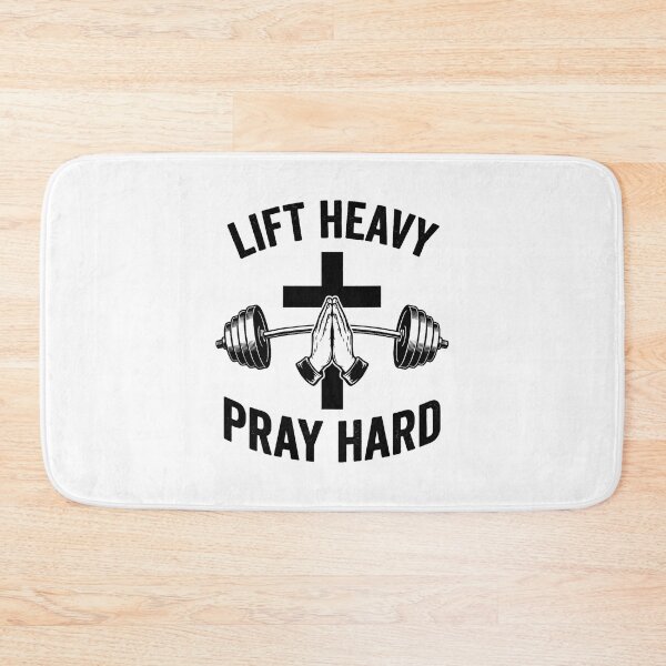 Item preview, Lift Heavy Pray Hard Gym Faith  designed and sold by eliramaison.