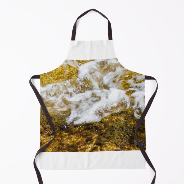 Item preview, Close-Up Of Sea Water Flowing Over Algae-Covered Rocks With White Surf And Foam designed and sold by Nmallia.