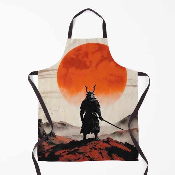 Item preview, Samurai on Mars – Lone Warrior Under the Red Sun | Grok generated Sci-Fi Ink Wash Art designed and sold by The imaginary unit..