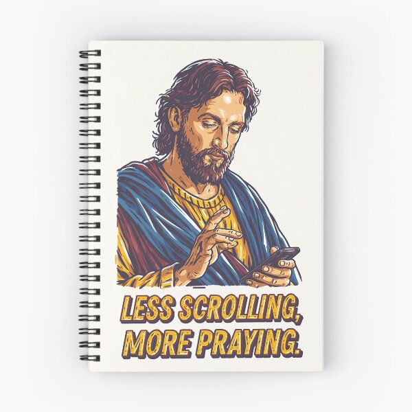Item preview, Less Scrolling More Praying Blue Shirt Jesus Phone designed and sold by Piotrek0001.