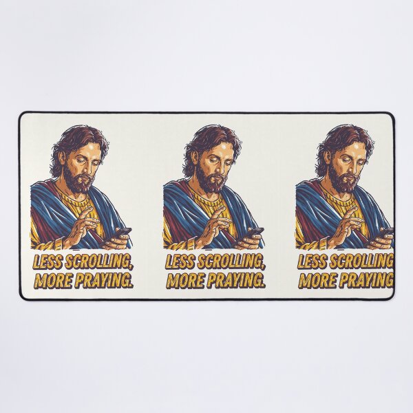 Item preview, Less Scrolling More Praying Blue Shirt Jesus Phone designed and sold by Piotrek0001.