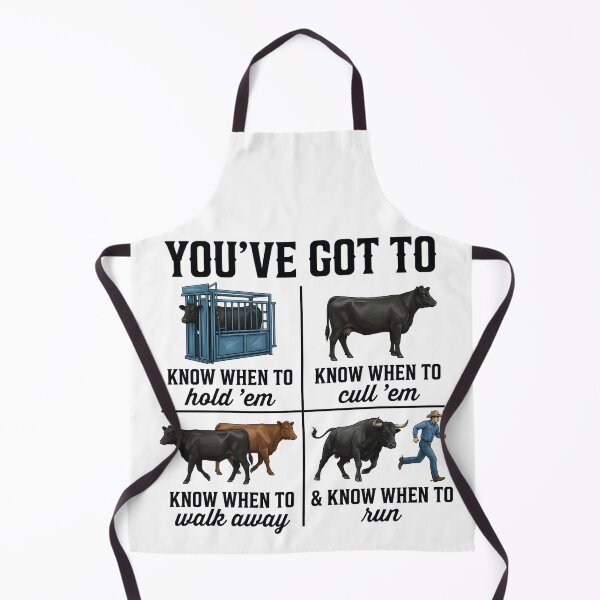 Item preview, Know When To Hold 'Em Cow designed and sold by CrossKateOne.