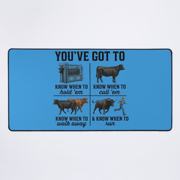 Item preview, Know When To Hold 'Em Cow designed and sold by CrossKateOne.
