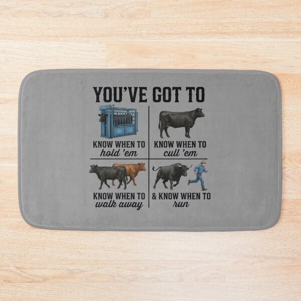 Item preview, Know When To Hold 'Em Cow designed and sold by CrossKateOne.