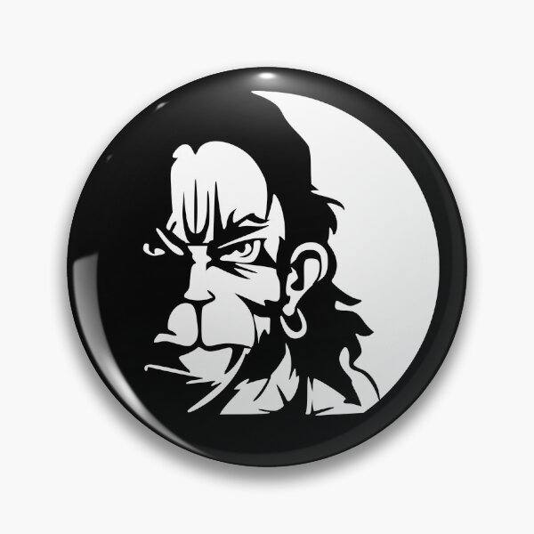 Item preview, Lord Hanuman Minimal Face Silhouette Hindu Spiritual Art Jai Hanuman Indian Culture T-Shirt designed and sold by warlistop.