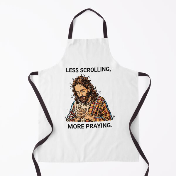 Item preview, Less Scrolling More Praying Jesus Sketch Art designed and sold by Piotrek0001.
