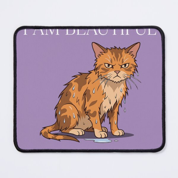 Item preview, Funny Wet Cat I Am Beautiful Christina designed and sold by Pop Rewind HQ.
