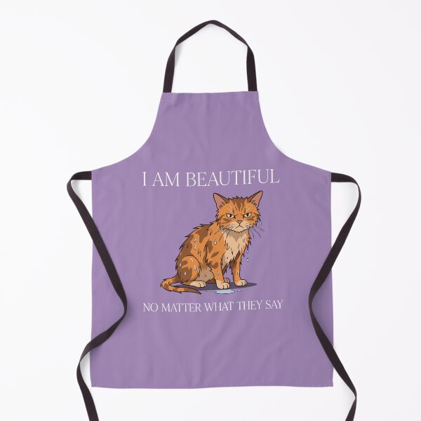 Item preview, Funny Wet Cat I Am Beautiful Christina designed and sold by Pop Rewind HQ.