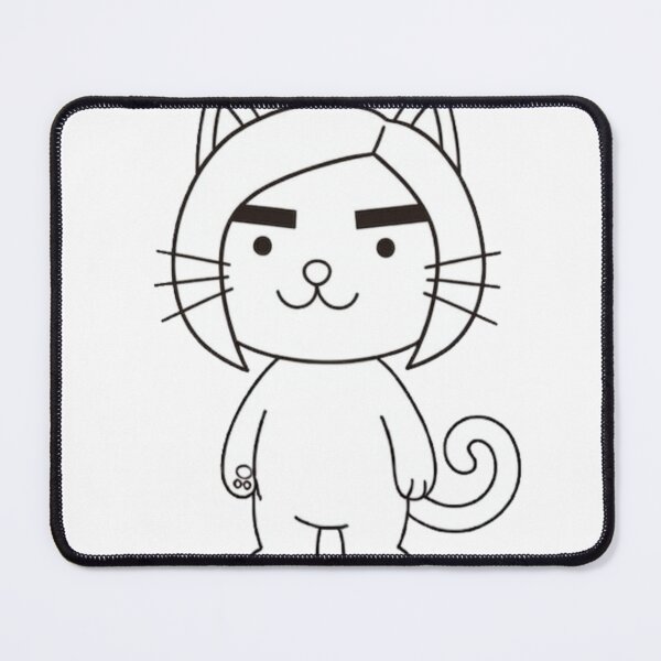 Item preview, Sassy Bob Cut Cat with Bold Brows designed and sold by Komatoya.