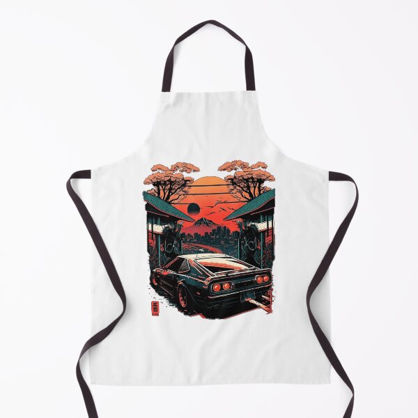 Item preview, Retro Japanese Drift Car Sunset Street  designed and sold by titanlevi.