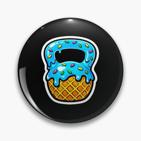 Item preview, Ice Cream Kettlebell Funny Workout Illustration designed and sold by eliramaison.